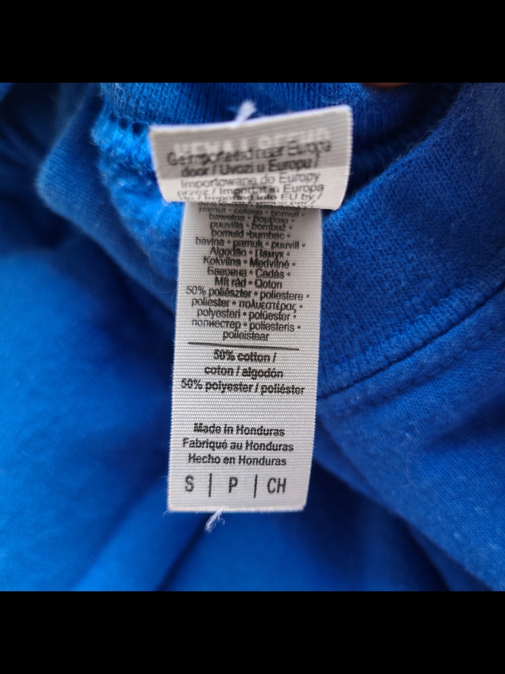 Gildan Bright Blue Graphic Crewneck Sweatshirt - Picture 5 of 5